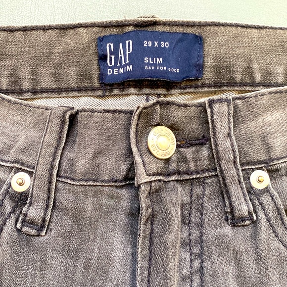 Gap grey Jean. 29/30 MEN. Works beautiful in women 😜 - Picture 6 of 6